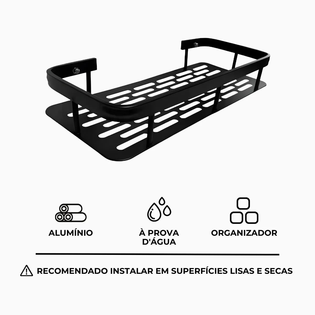 Prateleira Organizadora para Banheiro Cozinha Alumínio