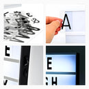 Luminária Criativa de Recados Quadro Iluminado