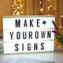 Luminária Criativa de Recados Quadro Iluminado