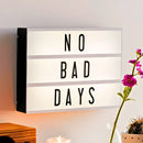 Luminária Criativa de Recados Quadro Iluminado