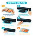 Máquina Seladora de Alimentos Portátil Vácuo