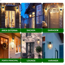 Lâmpada de Parede Solar com Sensor