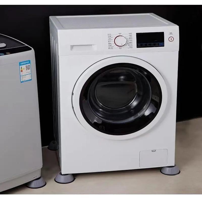Kit com 4 Pés Anti Vibração para Máquina de Lavar