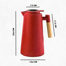 Garrafa Térmica com Termômetro 1L Vermelho