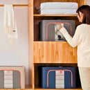 Caixa Organizadora de Roupas Multiuso Dobrável Azul